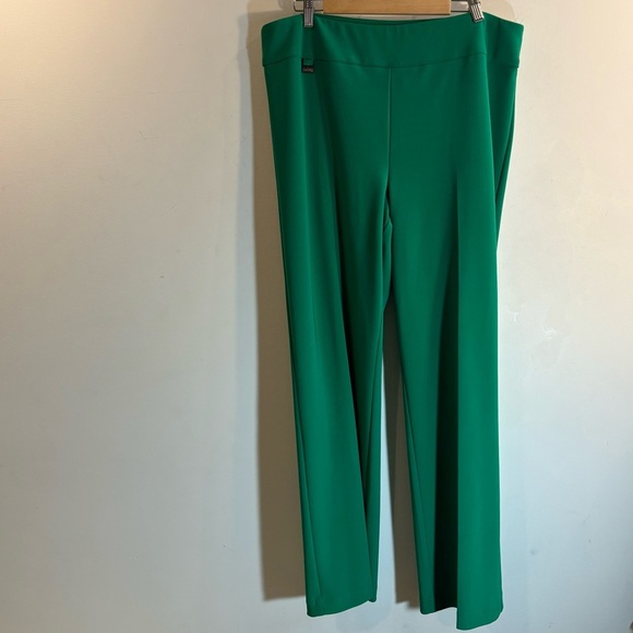 JOSEPH RIBKOFF Sz 18 Pull On Pants Straight Leg Comfort Waist Slinky Trousers - Picture 2 of 9